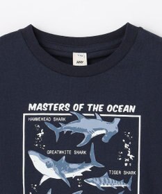 ANY KIDS 【洗濯機可能】サメプリント 半袖Tシャツ