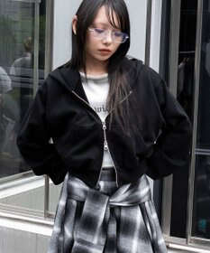 WEGO ショートZIPパーカー