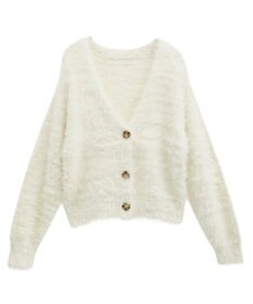 Green Parks ・Ｐｅｔｉｔ　Ｆｌｅｕｒ　シャギーニットカーディガン