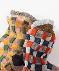 TRICOTE チェックラメソックス