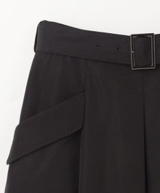 GRACE CONTINENTAL グログランタックフレアスカート