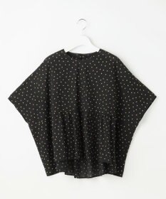 自由区 L 【17号サイズまで展開・WEB限定】コットンサッカープリント ブラウス