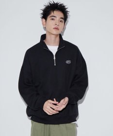 WEGO ワンポイントハーフジッププルオーバー