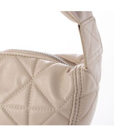 UNBILLION カシュカシュ cachecache / ソフト合皮キルティングハーフムーンショルダー