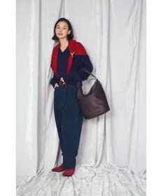 MIYABIYA LAQUOH【撥水加工】篭目柄エンボスボンディング バケツ型2WAYショルダー