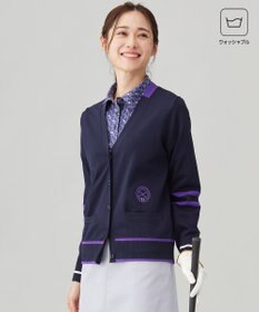 23区GOLF 【WOMEN】【ウォッシャブル】ニットカーデガン