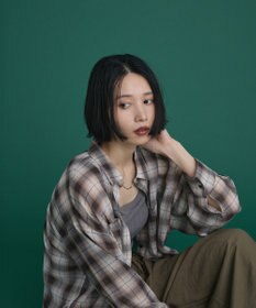 Green Parks オーバーサイズチェックシャツ