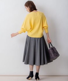 組曲 T/Rツイルストレッチ フレアスカート