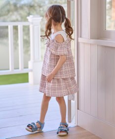 ANY KIDS チェック柄 ショート パンツ