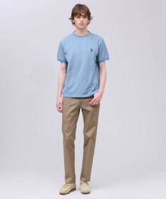 J.PRESS MEN 新デザイン【BULLDOG BOY】カノコレジメン クルーネック Tシャツ