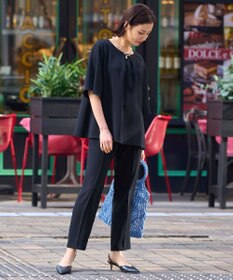 自由区 【XSサイズ～/洗える/セット可】ダブルクロス テーパードパンツ