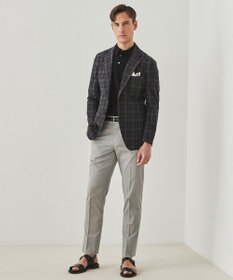 GOTAIRIKU 仕事で着られる綿パン【吸水速乾/ストレッチ/折り目加工】クールマックスコットンパンツ_ノータック（26年モデル）