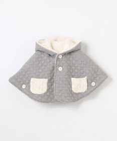 組曲 KIDS 【90㎝】くま耳 キルトマント