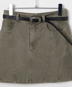 WEGO ベルトデニムスカート