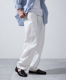 WEGO 【ユニセックス着用ITEM/ウエストゴム/手洗い可】チノイージーワイドパンツ