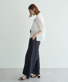 YECCA VECCA 【セットアップ対応】ストライプ柄ワイドパンツ