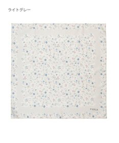 MOONBAT 【シルク100%】フルラ (FURLA) 小花柄 シルクプリントスカーフ 58cm×58cm