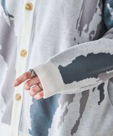 WEGO オーバーフィットパターンカーディガン