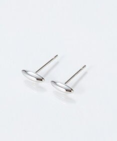 Phoebe 【金属アレルギー対応】メタルオーバルグレースピアス　シルバー/サージカルステンレス