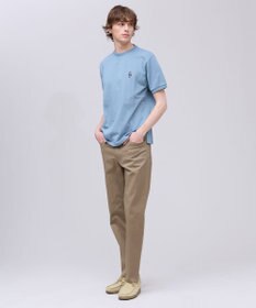 J.PRESS MEN 新デザイン【BULLDOG BOY】カノコレジメン クルーネック Tシャツ