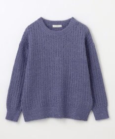 ANY 【洗濯機可】フェザーメッシュニット