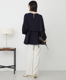 AMERICAN HOLIC 【イージーケア】Ｗクロスティアードブラウス