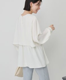 AMERICAN HOLIC 【イージーケア】Ｗクロスティアードブラウス