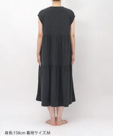 tsumori chisato SLEEP ツモリチサト ワンピース 綿混ベア天竺素材(本体) 1分袖 半袖 ロング丈 レディース UNT125/ワコール