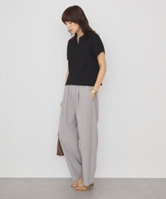 AMERICAN HOLIC フレンチスリーブリブニットポロ