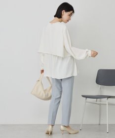 AMERICAN HOLIC 【イージーケア】Ｗクロスティアードブラウス