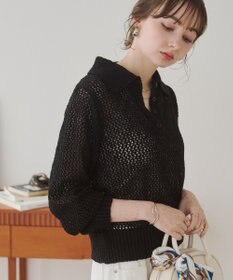 WEGO 【ANGIE VINTAGE】MIXメッシュポロニット