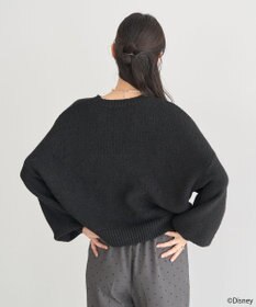 earth music&ecology 【予約】Disney/ミッキーコード刺繍ニットプルオーバー