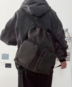 WEGO PUポケットデザインナップサック