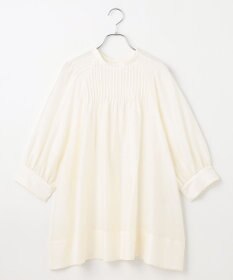 #Newans 【金子綾さんインスタライブご紹介アイテム】（前後着用可能）ピンタックシアーブラウス