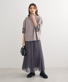 Green Parks ラメチュールプリーツスカート