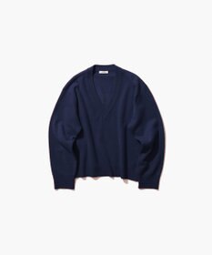 ATON MERINO COLLEGE KNIT | Vネックセーター