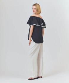 GRACE CONTINENTAL ラッフルトリミングブラウス