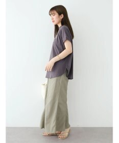 Green Parks フレンチスリーブ筆記体刺繍ロゴプルオーバー