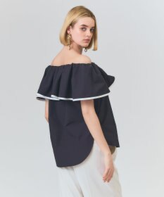 GRACE CONTINENTAL ラッフルトリミングブラウス
