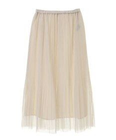 Green Parks ラメチュールプリーツスカート