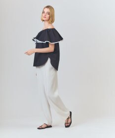 GRACE CONTINENTAL ラッフルトリミングブラウス