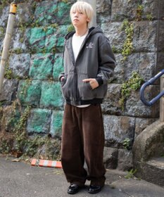 WEGO 【ユニセックス着用ITEM/MLサイズ展開】ワーカーズボアフードブルゾン