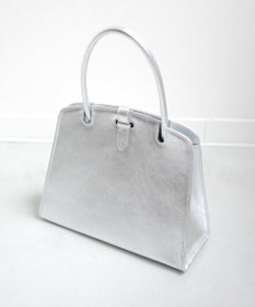 blancle メタリックレザー ワンハンドルフォーマルバッグ