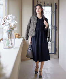 Tiaclasse ラメツイードジャケット