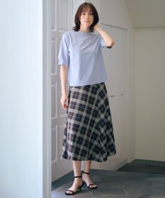 J.PRESS LADIES L 【WEB限定カラーあり・洗える】SOFT SHEER チェック フレア スカート