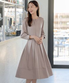 Tiaclasse L 【セレモニー・XSサイズ(5号)追加・新色追加・洗える】キーネックフレアワンピース