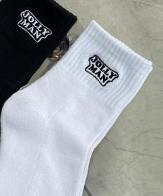 WEGO カラーロゴアンクルソックス