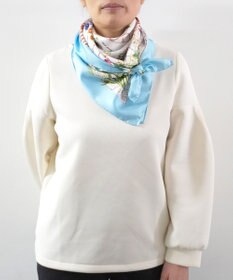 Marca ＜春の新色！＞【伝統横濱スカーフ】ハーブガーデン 大判 シルクツイル スカーフ