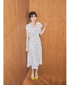 earth music&ecology フラワーフレアワンピース