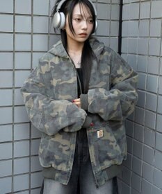 WEGO ワーカーズキルトフードブルゾン